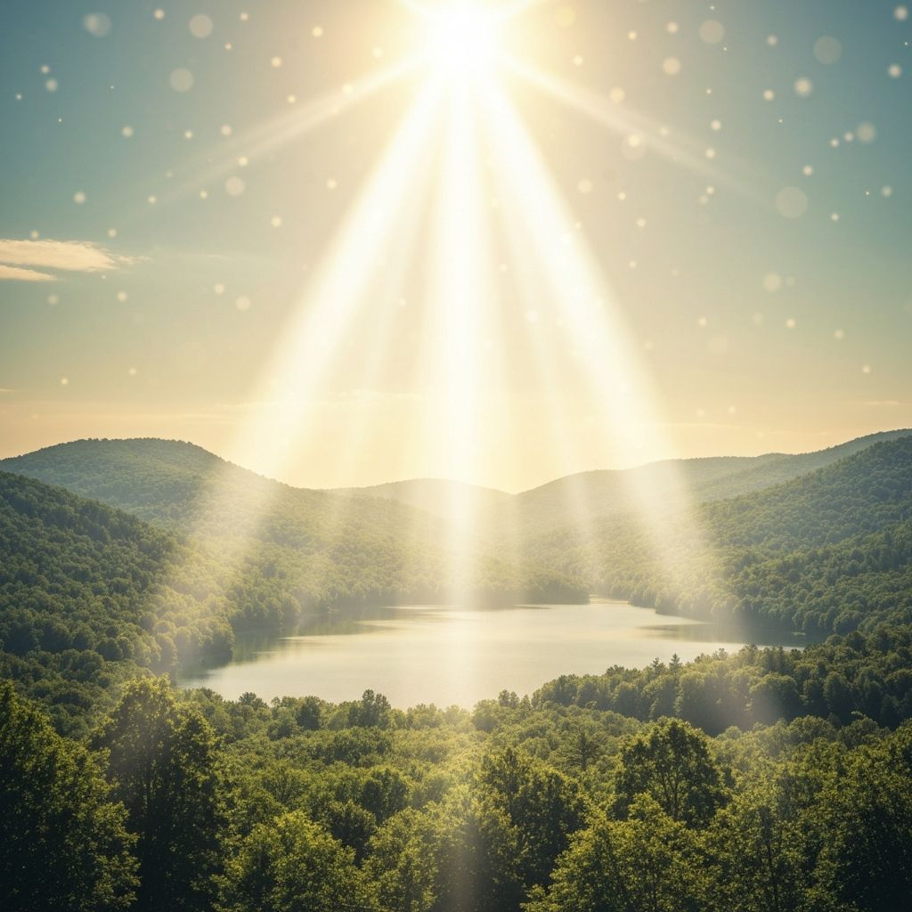 Soft light filtering through creating a calm atmosphere for anxiety relief